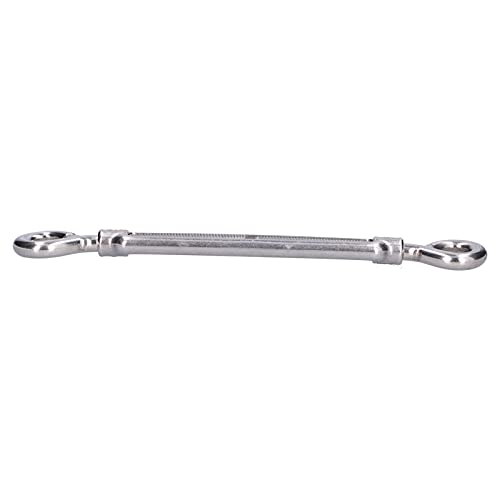 5Pcs 304 Stainless Steel Eye & Eye Turnbuckles Heavy Duty Wire Rope Tensioner for Binding Tightening and Adjusting Cable Tension (M6) miniatura 6