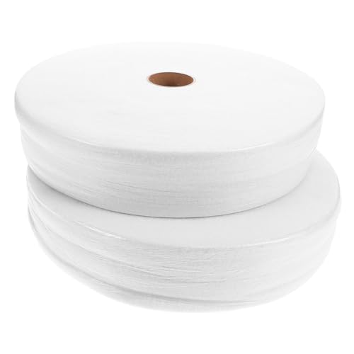Homoyoyo 2 Rolls Cotton Batting for Quilts Carpets and Handicrafts Needle Punched Cotton Roll for Sewing DIY and Creative Projects Soft Padding