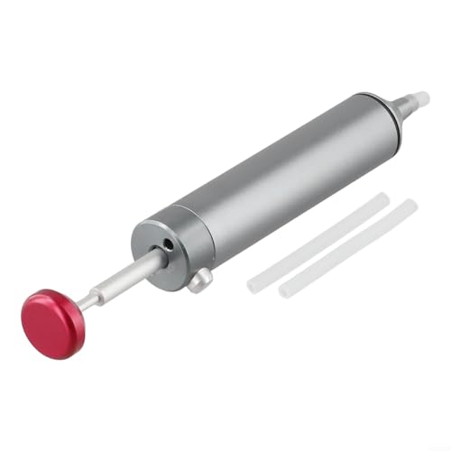 Portable Desoldering Pump Soldering Sucker Pen High Temperature Resistant Aluminum Alloy with Silicone Nozzle for PCB Electronics