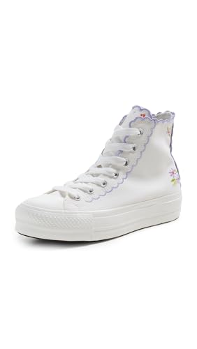 Converse Women's Chuck Taylor All Star Lift Platform Embroidered Flowers Sneakers