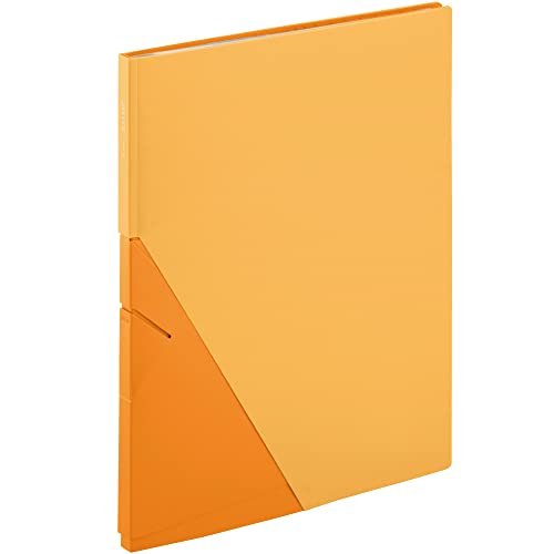 キングジム クリアーファイル ジリッツ サイドイン A4 20ポケット 黄色 8837キイ