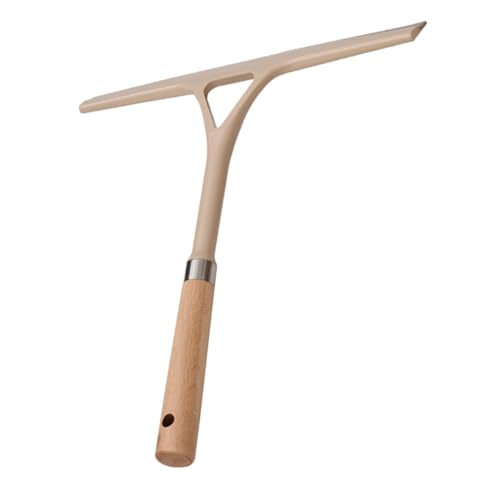 AUTSUPPL マルチファンクションワイパー 強力清掃力 耐久性ビーチウッドハンドル付き 家用窓 鏡 浴室 キッチン対応多目的スクイジー