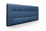 SUEÑOS ZZZ Cabecero de Cama Canadá tapizado en Polipiel para Camas de 135 (145 x 57 cm) Polipiel Azul