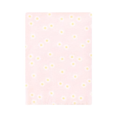 Image of Hudson Baby Unisex Baby Cotton Poly Flannel Burp Cloths Bundle, Peace Love Flowers, One Size