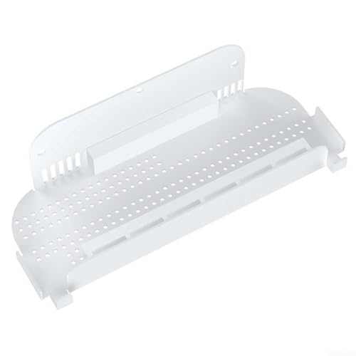 ZYWUOY Estante de almacenamiento de pared, soporte de pared para consola Nintendo Switch 2, soporte de soporte de hierro para juegos con destornillador (blanco)