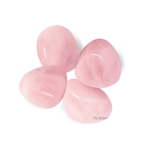 Image of Rose-Quartz Tumble Stone | 50 gm Tumbled Gemstones | Reiki Healing Stones | Home Decor Pebbles | Aquarium Gravel | Garden & Table Dcor