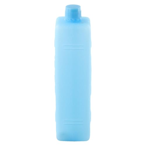 CashMuch Caja de hielo reutilizable de PVC azul para bolsas de almuerzo y refrigeradores, capacidad de 200 ml, tamaño de 16 x 4 cm, 1 paquete, mantiene las bebidas y aperitivos fríos durante horas