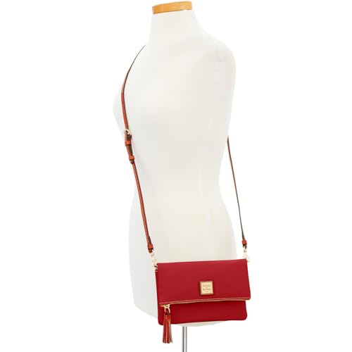 Image of Dooney & Bourke Women's Foldover Zip Crossbody, Small Handbag with Strap