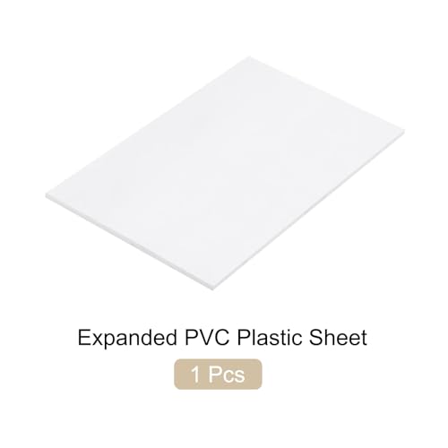 Image of Expanded PVC Plastic Sheet 1 /4 inch Thick, 11 inchx17 inch Lightweight Rigid Foam Sheet, [for Crafts Signage Displays Digital Screen Printing] - White / 1 Pcs