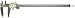 Starrett 1202F-8 Dial Caliper, Stainless Steel, White Face, 0-8" Range, +/-0.001" Accuracy, 0.010" Resolution