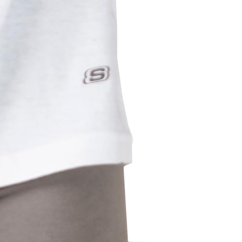 Skechers Men's Classic Fit Crew Neck Undershirt, Tag Free T-Shirts, Lightweight Camisetas, Moisture-Wicking 6 Pack3