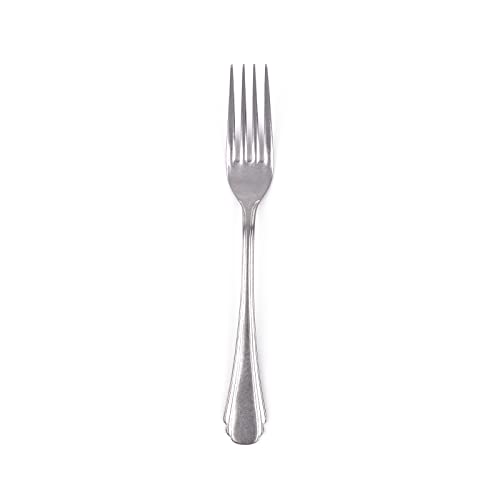 VINTAGE INOX Vintage J-Wing Dinner Fork, Made in Japan, Cafe, Restaurant, Stainless Steel, Aging, Unbreakable, Dishwasher Safe, Silver