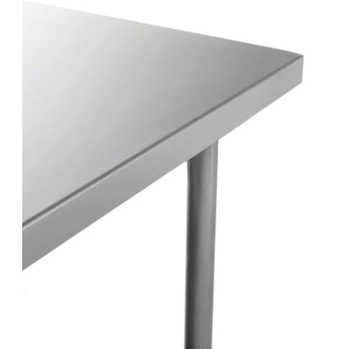 Image of Kratos 16-Gauge Stainless Steel Worktable with Undershelf, 60 inch Wx30 D, 4 inch Backsplash