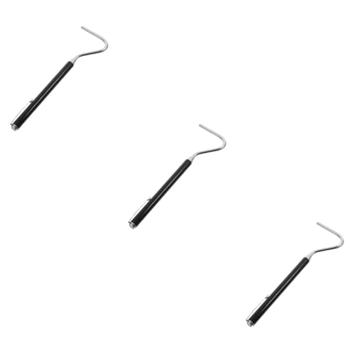 Supvox 3stücke Retractable Reptile Hook Ausziehbarer Schlangenhaken Für Sicheres Handling Von Schlangen Und Reptilien Tragbar Und Langlebig Für Terrarien Und Reptilienpflege