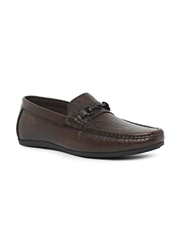Image of Buckaroo BCK Otis FullGrain Natural Leather Brown Casual Loafer for Mens