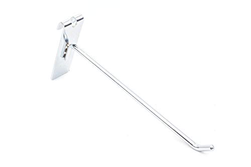 10x Gancho Soporte de Acero para Expositor de Malla y Reja | Longitud 20cm