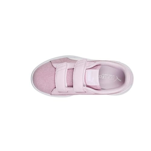 PUMA Kids Girls Smash V2 Glitz Glam V Slip On Sneakers Shoes Casual - Pink4