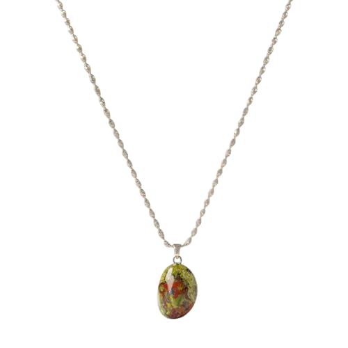 Collier dragon en argent 925 Vincent Paul et véritable pierre naturelle durable