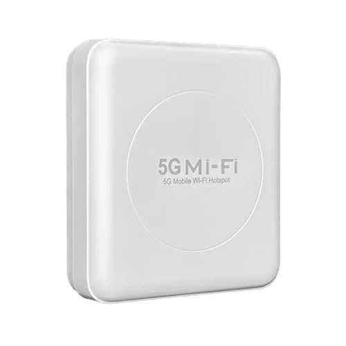 Image of 5G Portable WiFi Hotspot Router, 2Gbps High-Speed Wireless Dongle with 10000mAh Battery, Dual Band 2.4GHz /5.8GHz, Supports 10 Devices, Unlocked for 5G /4G LTE /3G All SIM Cards, Travel Mobile WiFi