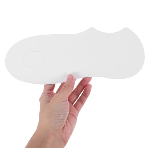 Image of 100pcs White Curved Sock Display Cards for Low-Cut Socks