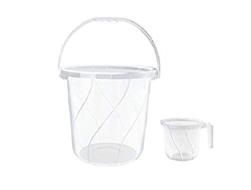 MILTON Plastic Orbit Bucket And Matching Mug, Clear, 25 L