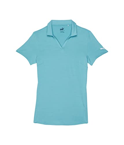 PUMA Polo Cloudspun Free Girls, Verde (aqua mesclado), X-Small