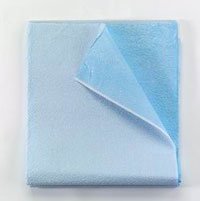 TIDI Products 980924 Everyday Equipment Drape/Stretcher Sheet, Heavy, Tissue/Poly, 40" x 48" Size, Blue (Pack of 100)