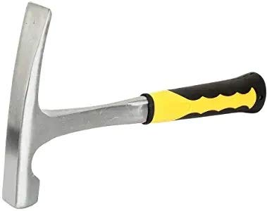 地質調査用 ハンマー ロックハンマー ロックピックハンマー 鉱物ハンマー 地質 検査 地質探査ハンマー 丈夫 岩石・採石・砕石・用 超硬質 ヘッド 超良質 TRP ラバー （フラットチップハンマー）のサムネイル