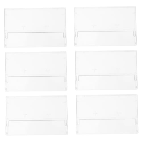 HOMOCONO Ganize Your Cassette Collection 6pcs Cassette Tape Storage Cases Sturdy Plastic Holders