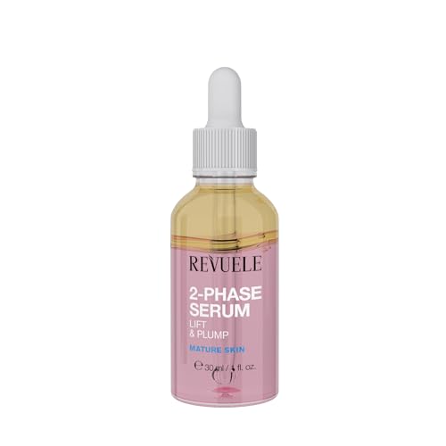 REVUELE Siero Bifasico Lift & Plump 30 ml – Siero Anti-Età a Doppia Azione con Peptidi, Collagene e Oli Nutrienti per una Pelle più Soda, Idratata e Radiosa