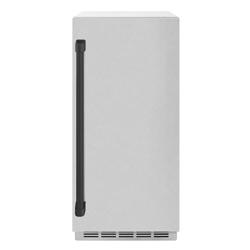 Fabricadora de hielo Touchstone 15 in con bomba y puerta acero inoxidable miniatura 1