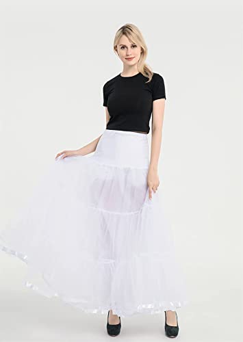 Wowbridal Women'S Ankle Length Petticoats Wedding Slips Plus Size Small thumb #4