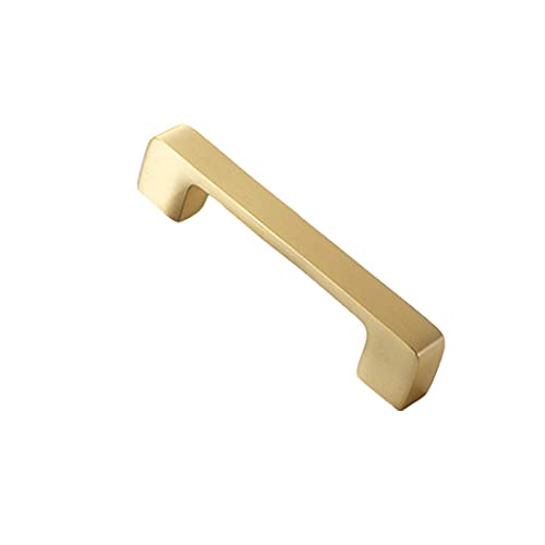 WYNWJ Zieht Griffe Griff, 1 Stück Massiver Kupfer Möbelgriff Schrank Zieht Schubladenschrank Schrank Knöpfe 100% Reines Kupfer Glod/145Mm-Hole Distance 128Mm - Image 4