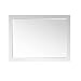 Altair Design Ivy 48" Rectangular Bathroom Wood Framed Wall Mirror in White