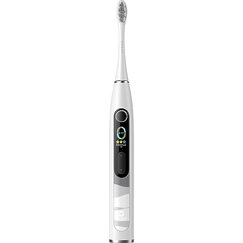 Oclean Cepillo De Dientes Eléctrico X 10, Pantalla Táctil Inteligente, 8,000 Movimientos Por Minuto, 5 Modos, Soporte En Pared, 60 Días, Ipx7, Gris