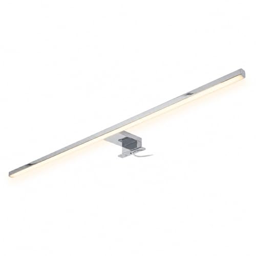 Applique miroir LED 80 cm IP44 chrome pour éclairage de salle de bain