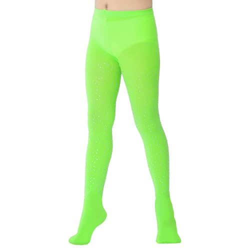 Girls Semi Opaque Footed Tights with Rhinestone Microfiber Ballet Dance leggings Ultra Soft2