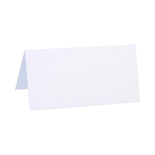 PATIKIL Table Name Place Cards,50Pcs 3.9 x 3.9inch Favor Decor Foldable Blank Card for Wedding Party Seating Place Cards White by PATIKIL - Used condition - CA$7.88
