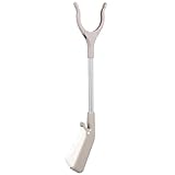 DECORNIJIA Edelstahl Müllaufsammelhilfe 40cm mit Rutschfestem Griff und Verstärkter Stange für Hausmeister und Reinigungskräfte