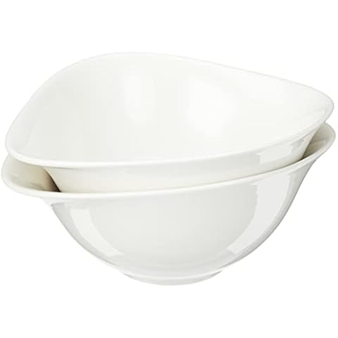 Villeroy and Boch - Juego de ensaladeras Vapiano, 2 piezas, 800 ml, porcelana de primera calidad, apta para lavavajillas y microondas, blanco Cover