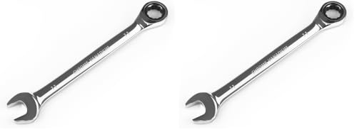 Image of Egofine 11mm Ratcheting Combination Wrench Metric, Industrial Grade Gear Spanner with 12-Point Design, 72-Tooth Ratchet, Chrome Vanadium Steel (Pack of 2)