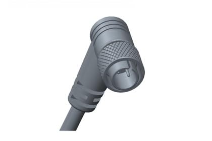 Amphenol, 105-04AFMM-SR7A01, M10.5 Metric Circular Connector Metal 2A 04 pins Female Connector Male Contact Right Angle Screw Thread Overmolded Length 1000mm IP67 Mated (5 Items)