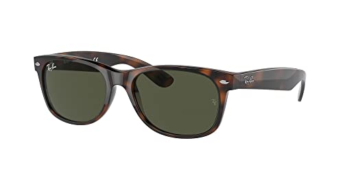 Ray-Ban RB2132 Sunglasses Bundle: RB 2132 NEW WAYFARER 902 New Wayfarer Tortoise G-15 Gre and Eyewear Cleaning Kit