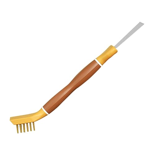 FOMIYES Pot Brush Handle Multi-Function Cleaning Scraper for Cooktops Stoves and Sinks Kitchen Cleaner for Dishes and Cast Pans