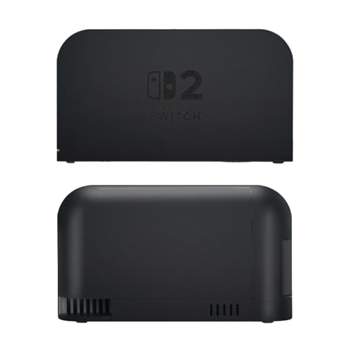 SUPBIG カメラアクセサリー Nintendo Switch 2 Base 対応 ゲーム機ベース保護フィルム 迷彩柄 防水 耐擦傷 耐摩耗 正確カット スキンシール 装飾ステッカー (亜光黒)