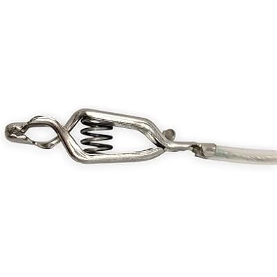 Fencing Foil/Saber Mask Cord, Elite Series, Head Wire Clamp Clip, Clear Wire, Competition Approved (2 Pack)