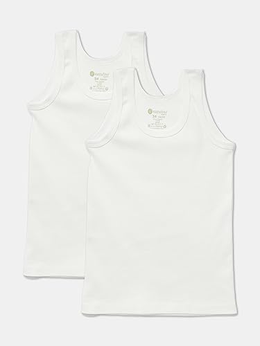Organic Cotton White Boy Athlete 2 Pack