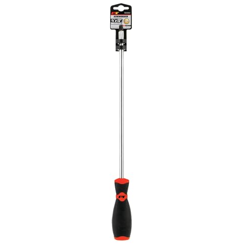 Image of Performance Tool W30983 Black & Red Slotted Screwdriver, 3 /8 inch x 12 inch
