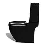 Diseño moderno: este inodoro contemporáneo está bien diseñado con líneas limpias, que seguramente se adaptará a cualquier baño.
