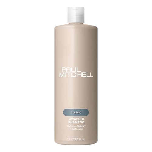 John Paul Mitchell Systems Paul Mitchell Awapuhi Shampoo, Balances Moisture + Adds Shine, For All Hair Types, Especially Fine + Static-Prone Hair
